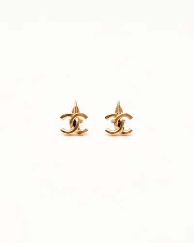 Pre-owned Chanel Coco Mark Hook Earrings
