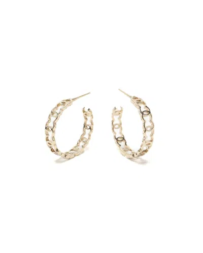 Chanel Coco Mark Hoops Earrings In Gold