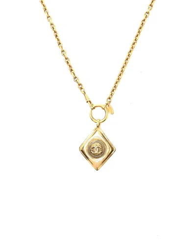 Chanel Coco Mark Long Necklace In Gold