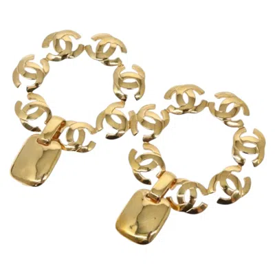 Pre-owned Chanel Coco Mark Metal Earring Jewelry () In Gold
