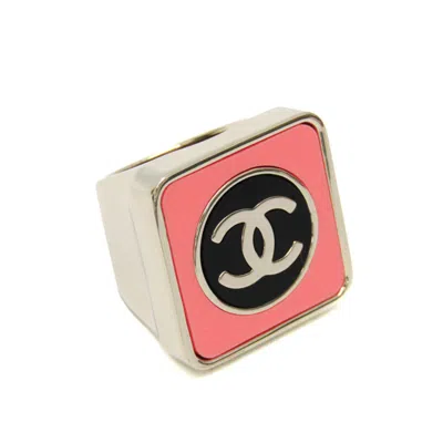 Pre-owned Chanel Coco Mark Metal Ring Jewelry () In Pink