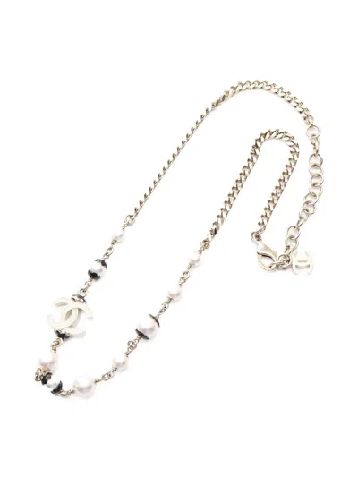 Pre-owned Chanel Coco Mark Necklace In Gold