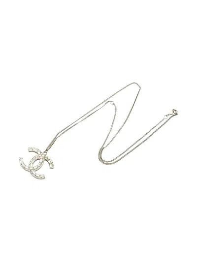 Pre-owned Chanel Coco Mark Necklace In Gold