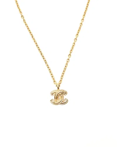 Chanel Coco Mark Necklace In Gold