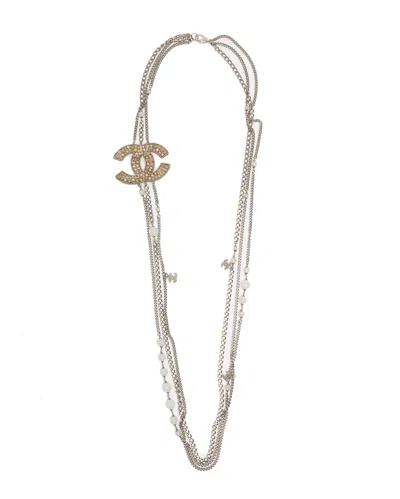 Pre-owned Chanel Coco Mark Necklace In Multi
