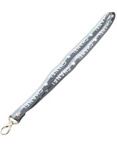 Chanel Coco Mark Necklace Strap (authentic Pre-loved) In Blue
