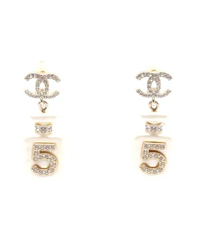 Pre-owned Chanel Coco Mark No.5 Perfume Bottle Earrings (authentic Pre-loved)
