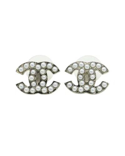 Chanel Coco Mark Pearl Earrings (authentic Pre-loved)