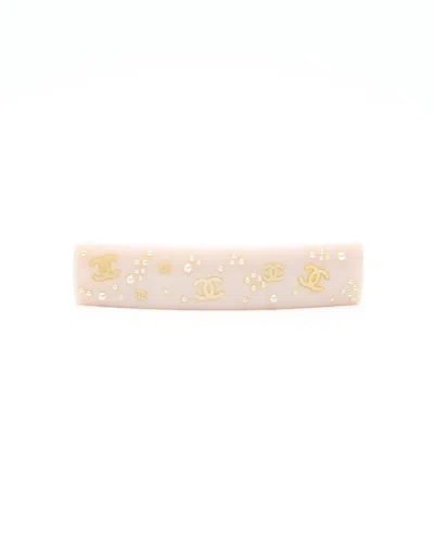 Pre-owned Chanel Coco Mark Pearl Hair Clip