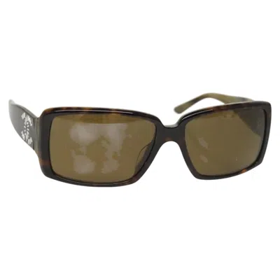 Pre-owned Chanel Coco Mark Plastic Glasses () In Brown