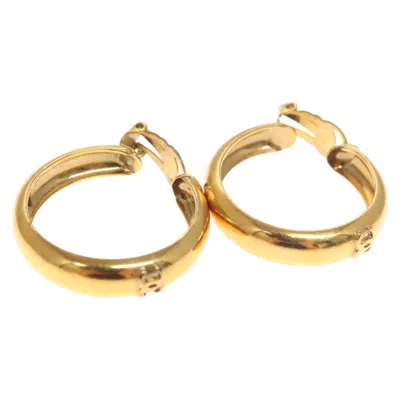 Pre-owned Chanel Coco Mark Plated Earring Jewelry () In Gold