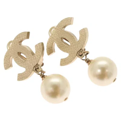 Pre-owned Chanel Coco Mark Plated Earring Jewelry () In Gold
