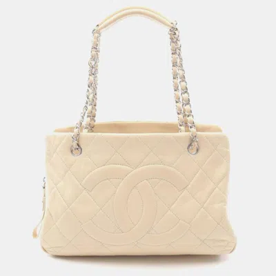 Pre-owned Chanel Coco Mark In Sand