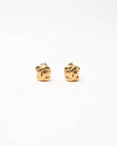 Pre-owned Chanel Coco Mark Vintage Clip-on Earrings