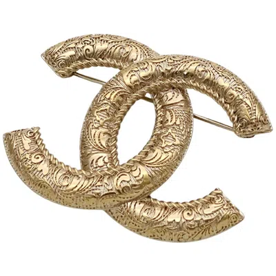 Pre-owned Chanel Coco Metal Brooch () In Gold