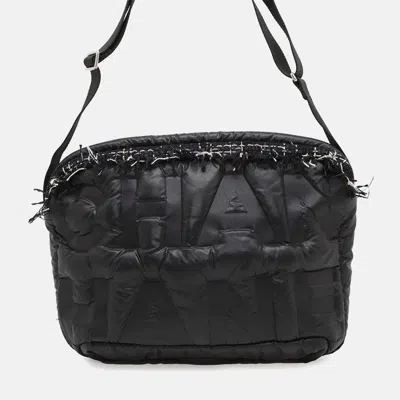 Pre-owned Chanel Coco Neige Black Nylon Shoulder Bag