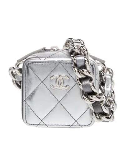 Pre-owned Chanel Coco Punk Cube Clutch W/ Chain