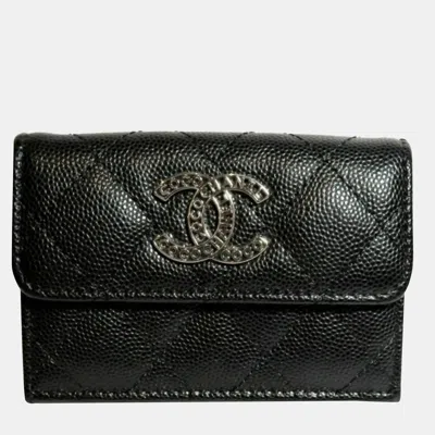 Pre-owned Chanel Coco Small Flap Wallet -fold