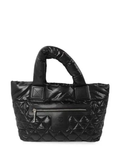 Chanel Cocoon Quilted Tote Bag In Blue