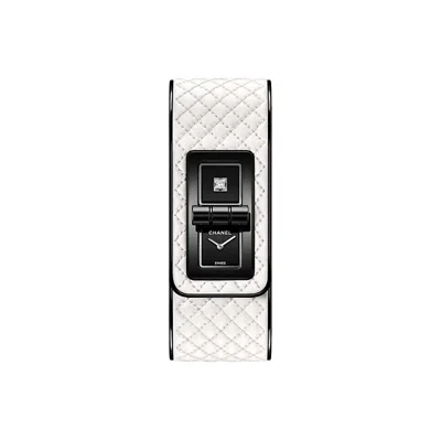 Pre-owned Chanel White & Black Code Coco Game Watch In Multi