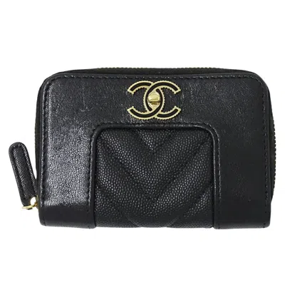 Pre-owned Chanel Coin Purse/coin Case () In Black
