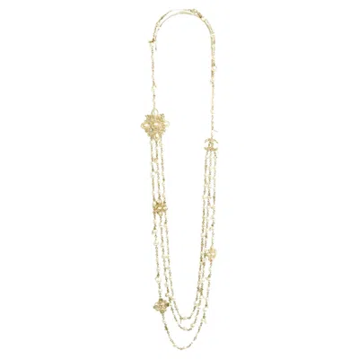 Pre-owned Chanel Collier Sautoir Perle Pre Fall 2015 Paris Salzburg Pearls String Necklace In Multi