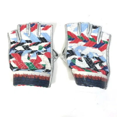 Pre-owned Chanel Color Leather Warm Gloves () In Multi