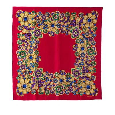 Pre-owned Chanel Color Silk Scarf () In Multi