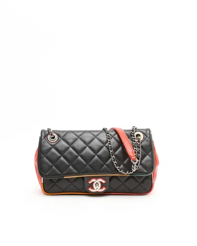 Pre-owned Chanel Cuba Medium Single Flap Bag In Multi