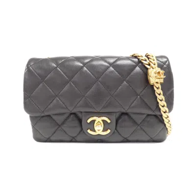 Pre-owned Chanel Dark Brown Leather Shoulder Bag ()