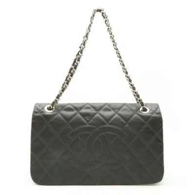 Pre-owned Chanel Dark Gray Pvc Shoulder Bag ()