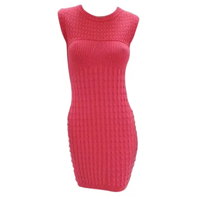 Pre-owned Chanel Dark Pink Mini Dress Sz.34
