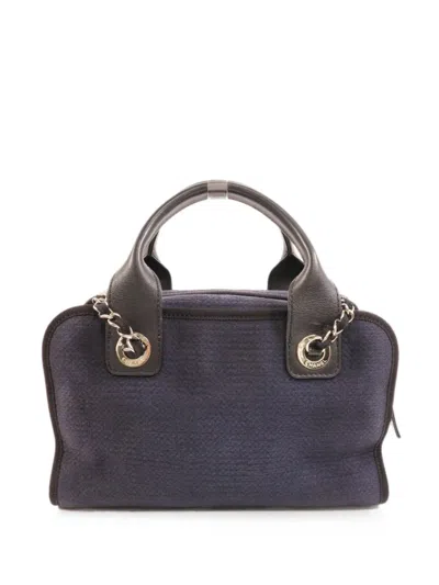 Chanel Deauville Cc Tote Bag In Blue