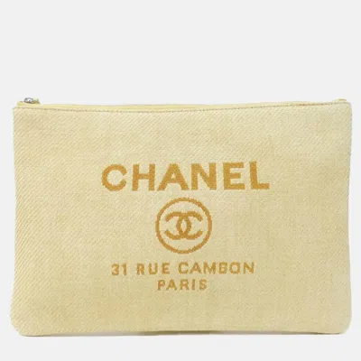 Pre-owned Chanel Deauville Line Pouch