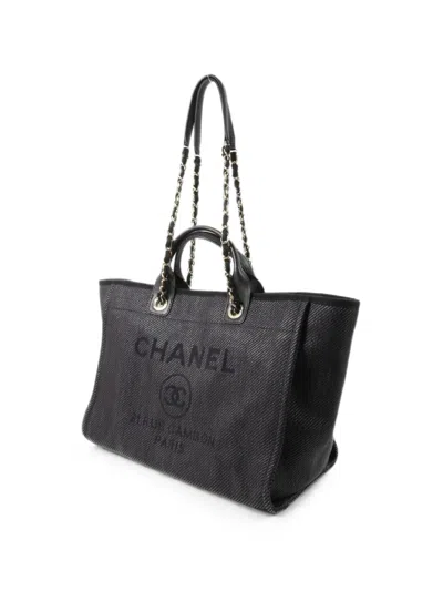 Chanel Deauville Tote Bag In Black