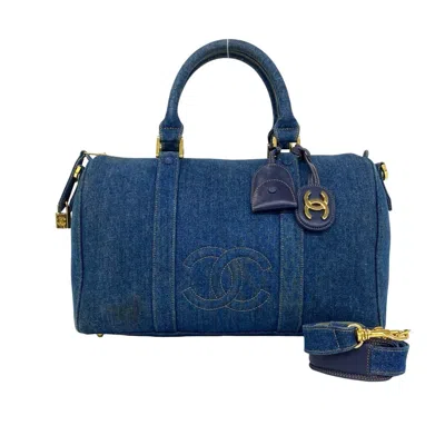 Pre-owned Chanel Denim Blue Denim Handbag Shoulder Bag ()