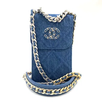 Pre-owned Chanel Denim Blue Denim Pochette Shoulder Bag ()