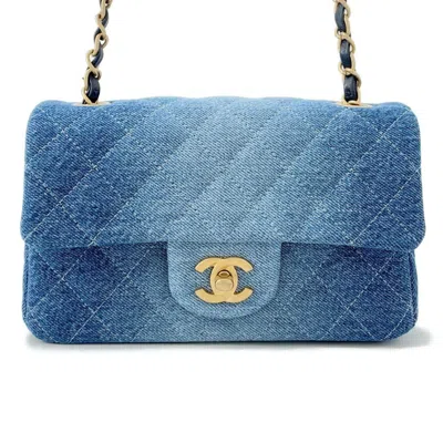 Pre-owned Chanel Denim Blue Denim Shoulder Bag ()