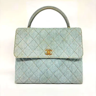 Pre-owned Chanel Denim Denim Leather Handbag ()