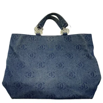 Pre-owned Chanel Denim Denim Tote Bag ()