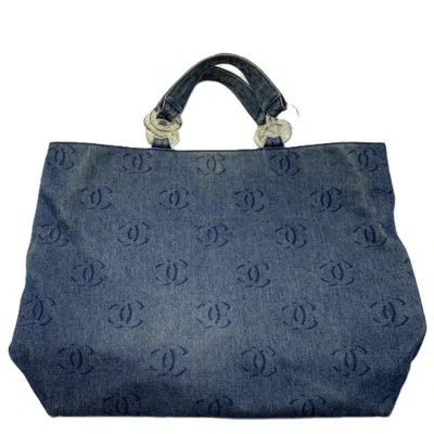 Pre-owned Chanel Denim Denim Tote Bag ()