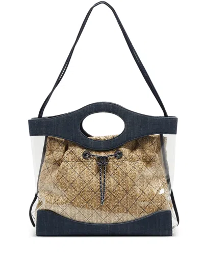 Pre-owned Chanel Denim-detailed Shoulder Bag
