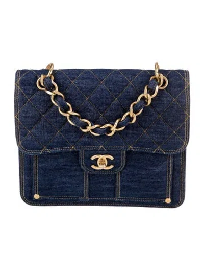 Pre-owned Chanel Denim Double You Backpack