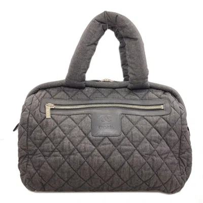 Pre-owned Chanel Denim Gray Denim Tote Bag ()