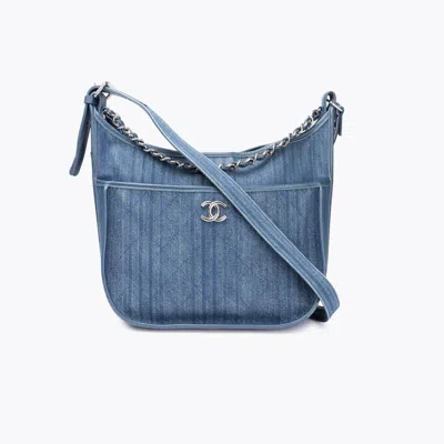 Pre-owned Chanel Denim Jungle Stroll Hobo Bag