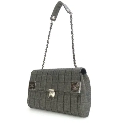 Pre-owned Chanel Denim Shoulder Bag A17567 In Blue