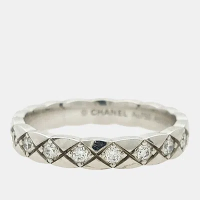 Pre-owned Chanel Diamond Coco Crush Ring (mini) In Multicolor