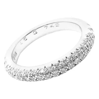 Pre-owned Chanel Diamond White Gold Band Ring