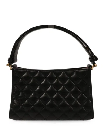 Pre-owned Chanel Diamond-quilted Tote Bag In Black