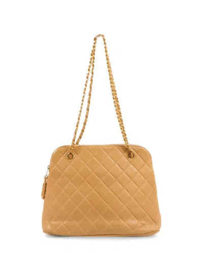 Pre-owned Chanel Diamond-quilting Shoulder Bag In Neutrals